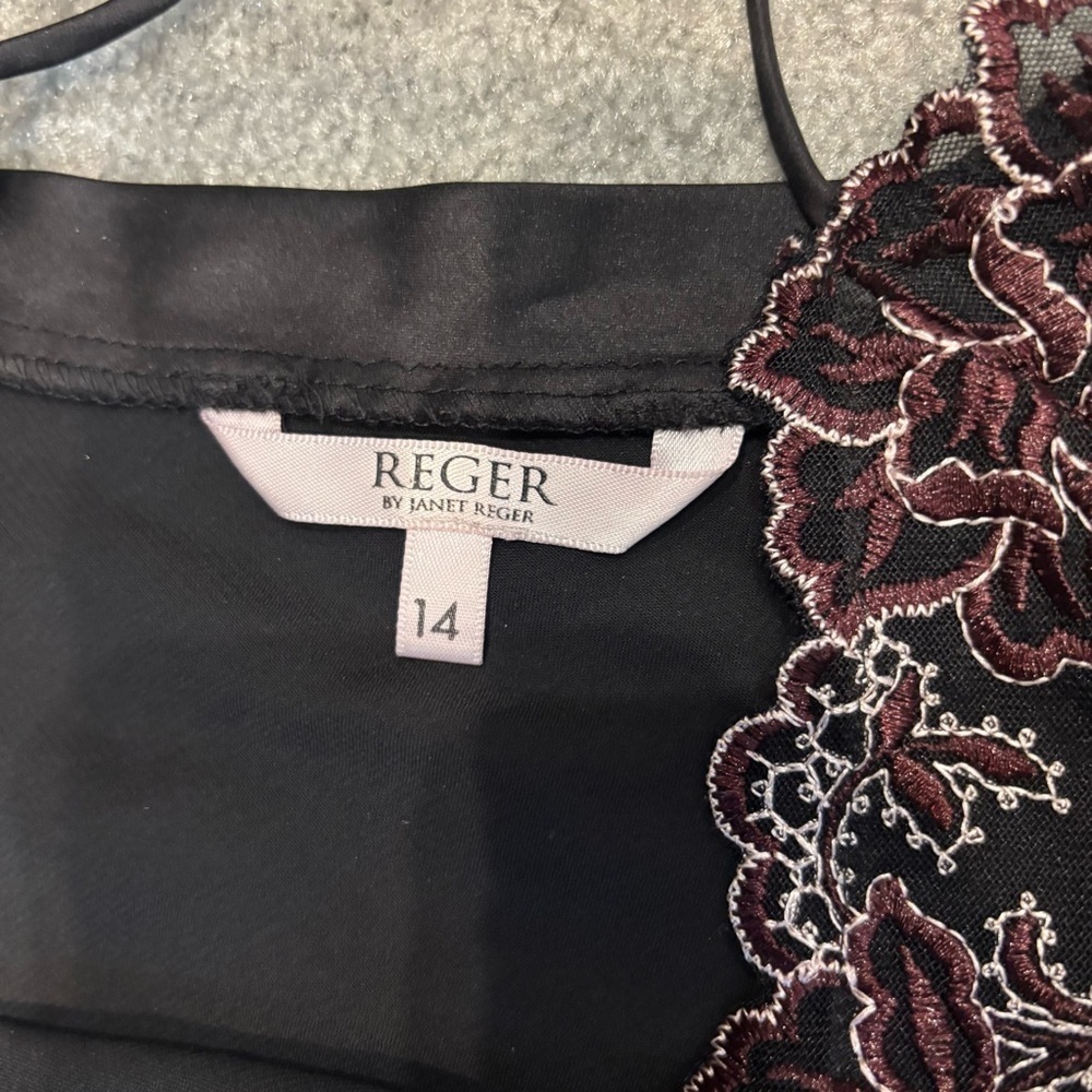 Janet Reger Silk Chemise Lingerie dress black pink embroidered babydoll - Picture 9 of 11